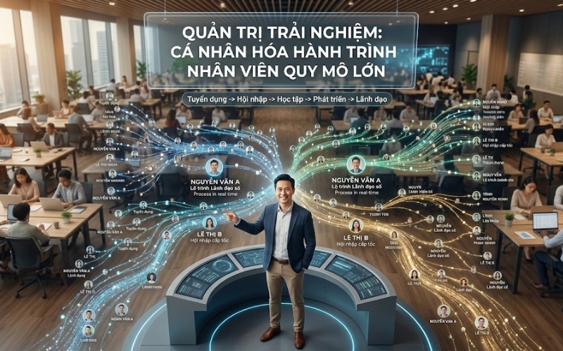 Quản trị trải nghiệm: Cá nhân hóa hành trình nhân viên quy mô lớn