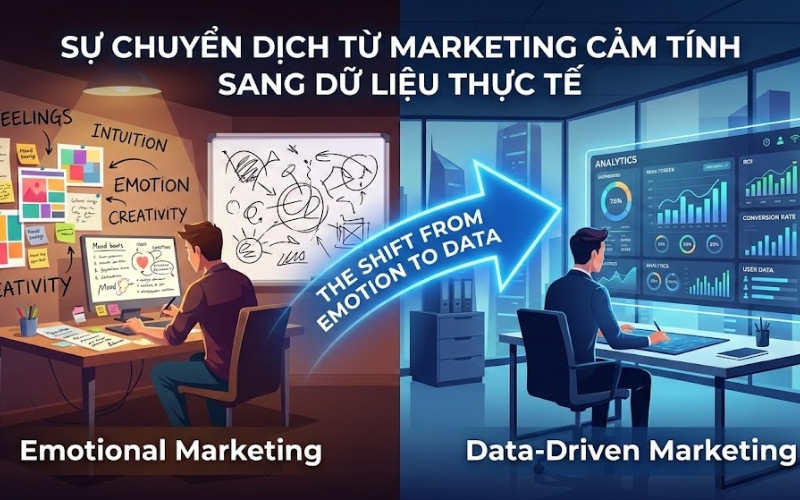 Sự chuyển dịch từ Marketing cảm tính sang dữ liệu thực tế